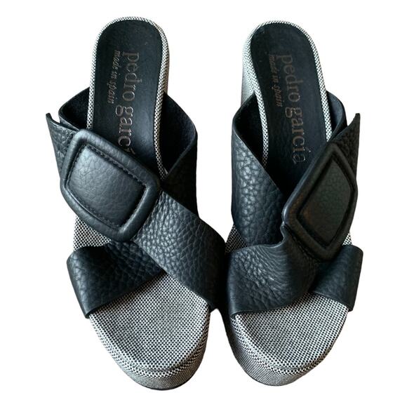 Pedro Garcia Donata wedge platform shoes 39 1/2 - Picture 3 of 8